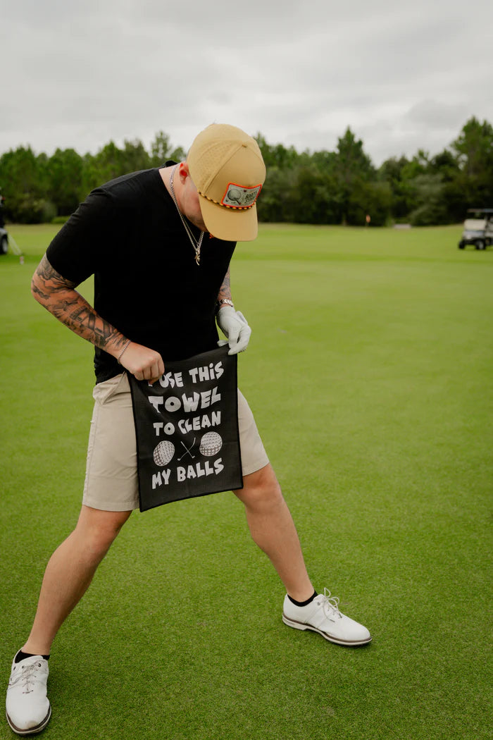 CLEAN MY BALLS GOLFHANDDUK
