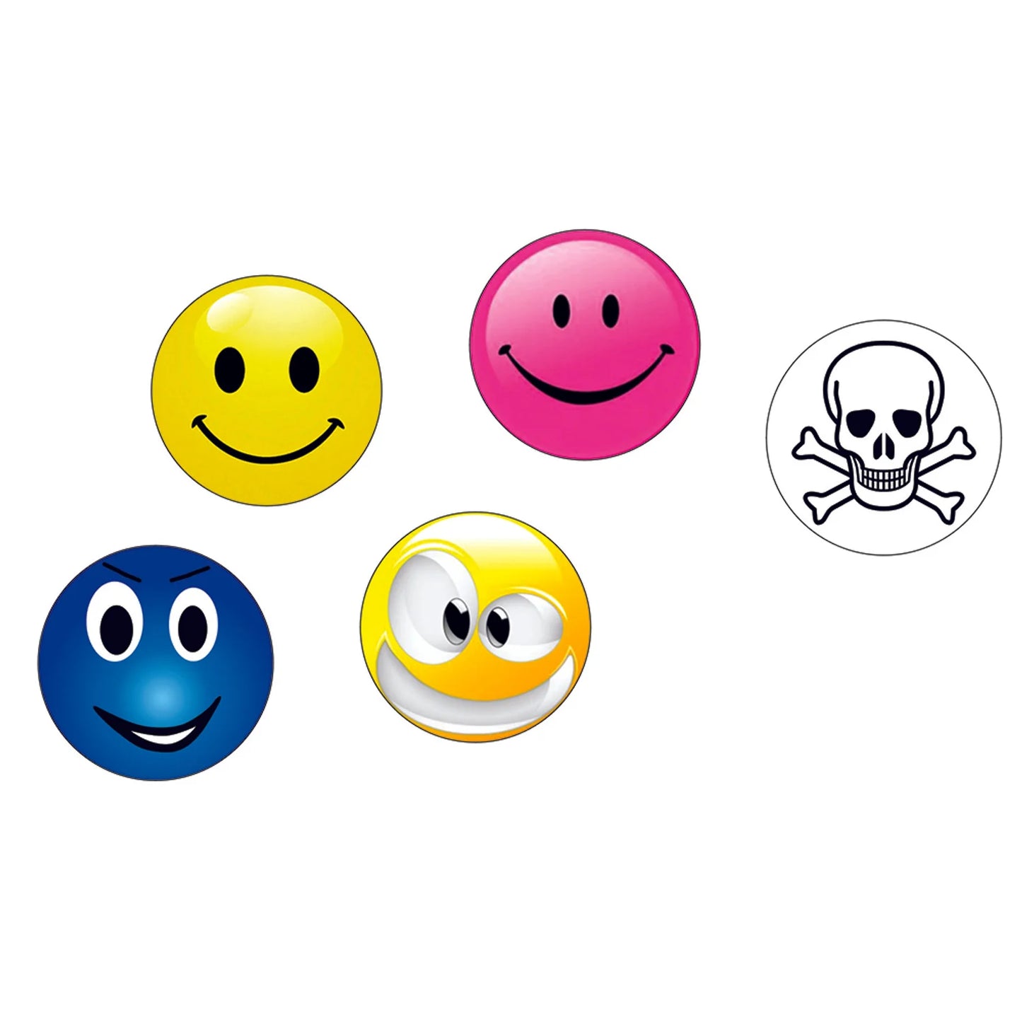 CAP CLIP AND 5 SMILEY MARKS