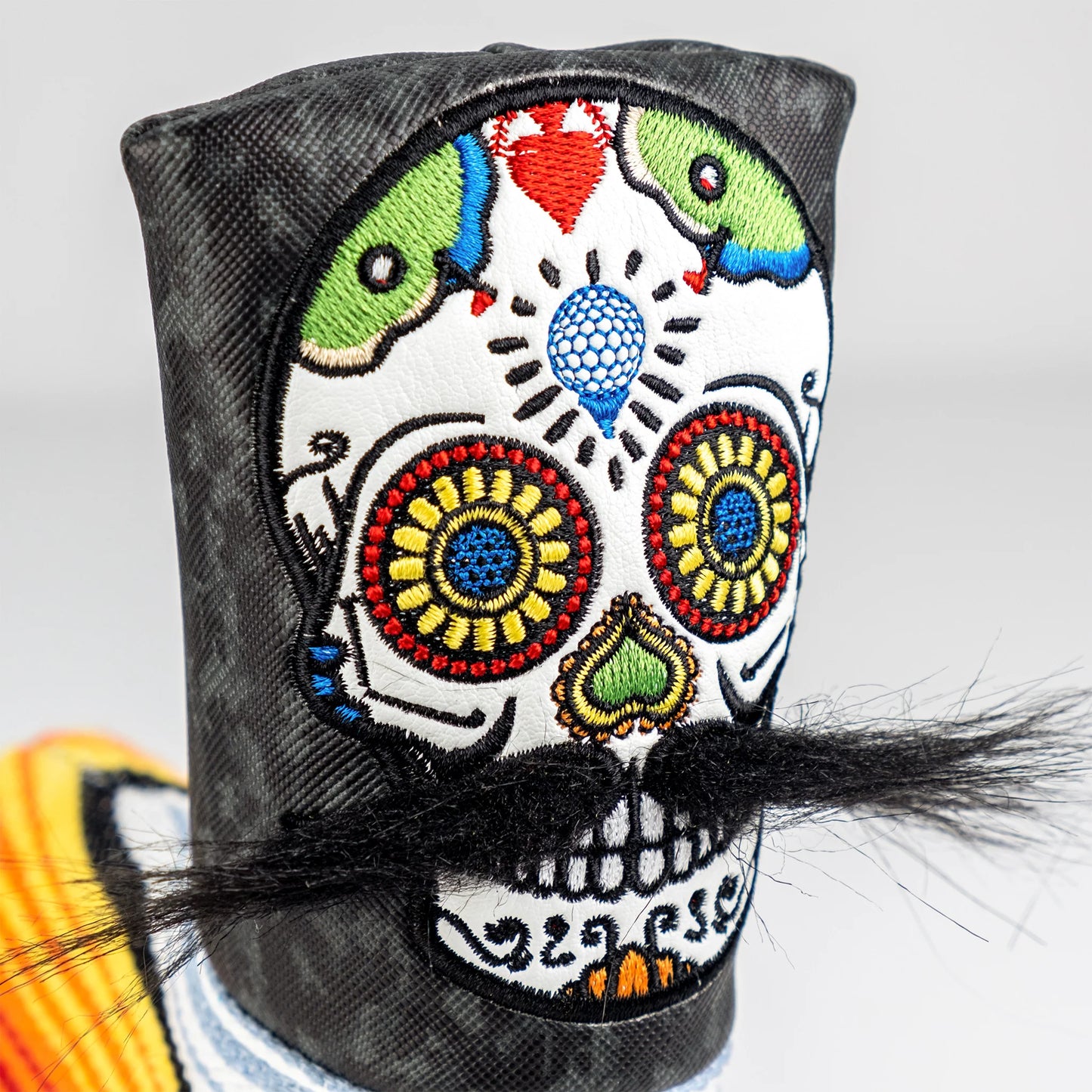 MUSTACHE SUGAR SKULL - CLUB PROTECTOR PUTTER GRAY CAMO