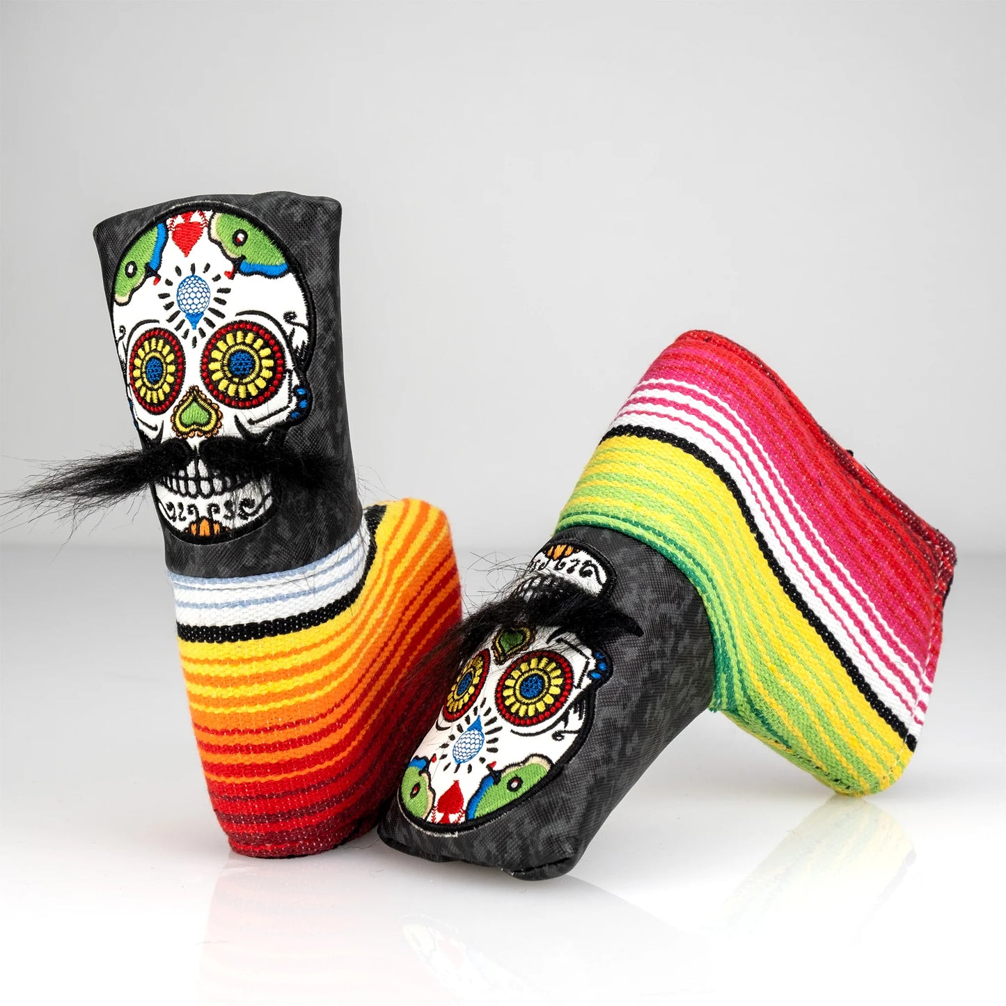 MUSTACHE SUGAR SKULL - CLUB PROTECTOR PUTTER GRAY CAMO