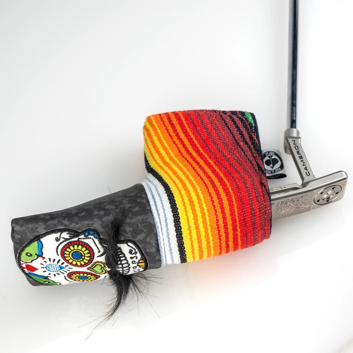 MUSTACHE SUGAR SKULL - CLUB PROTECTOR PUTTER GRAY CAMO