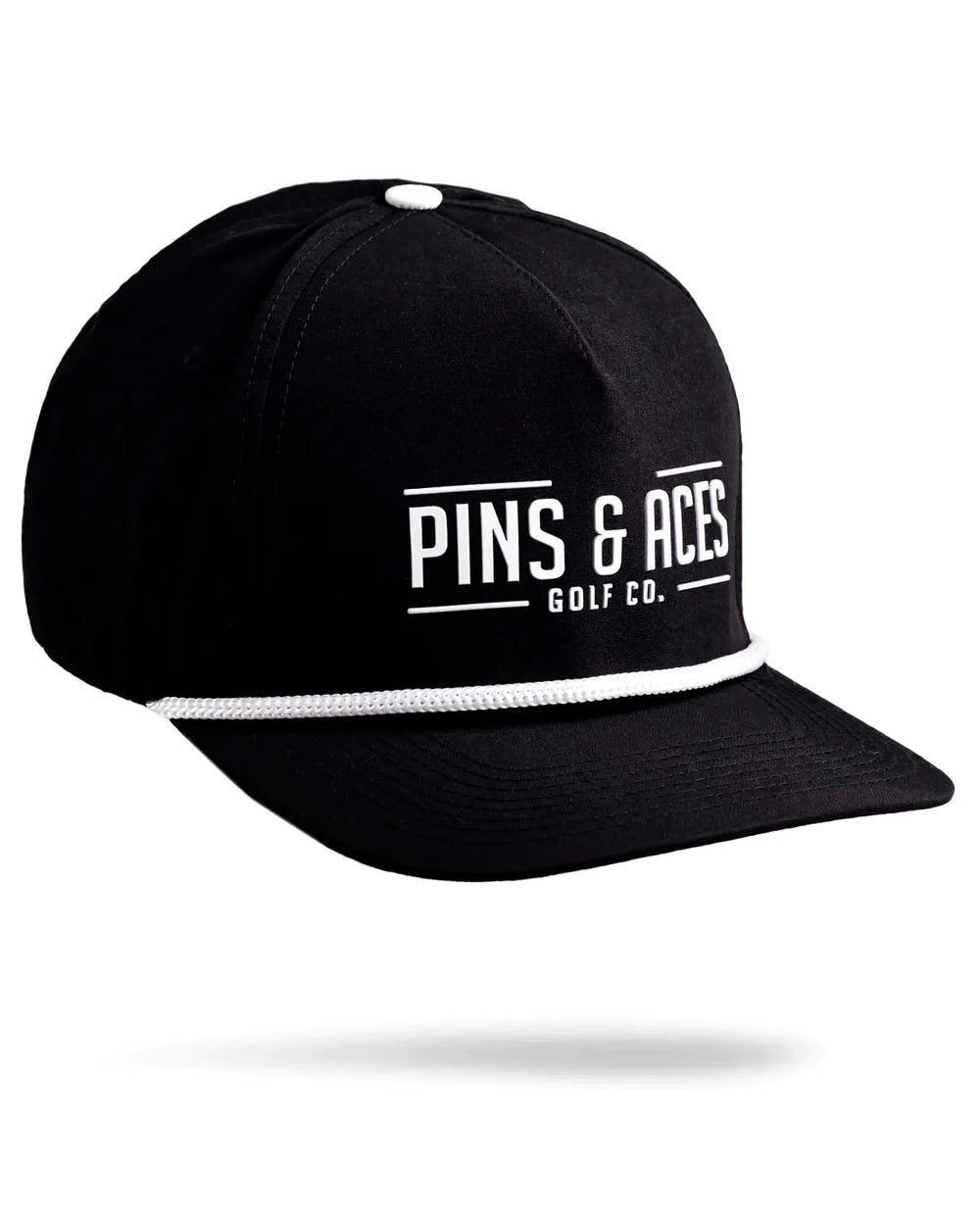 PINS & ACES LOGO SNAPBACK-KEPS SVART