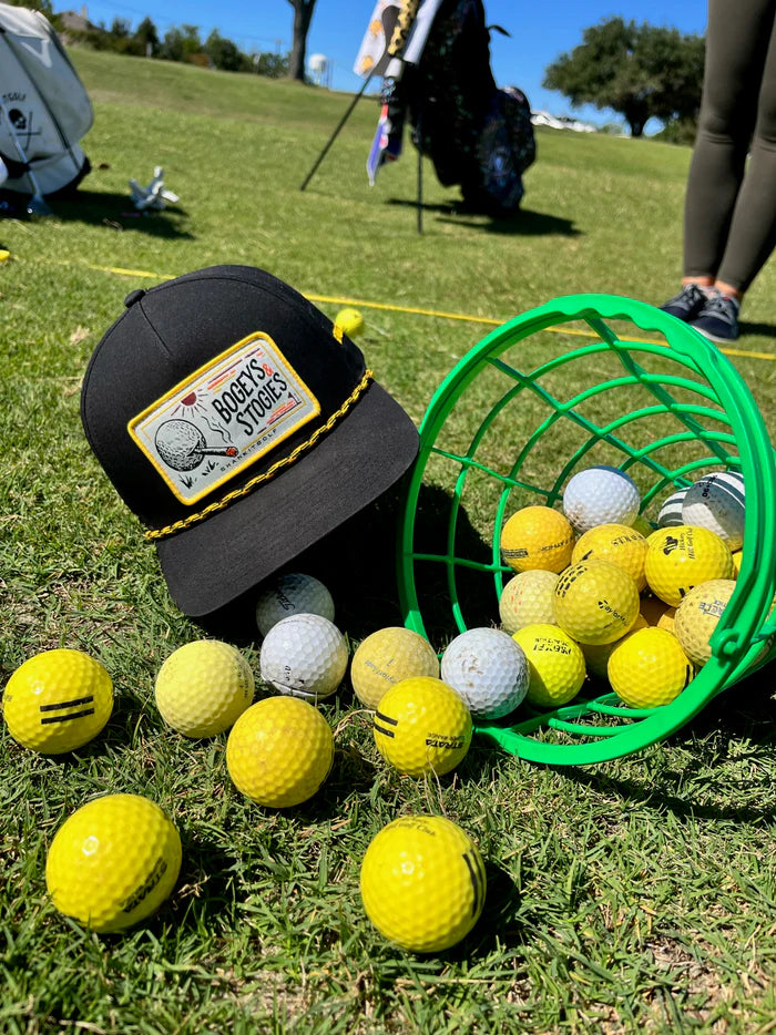 BOGEYS & STOGIES BLACK GOLF CAP