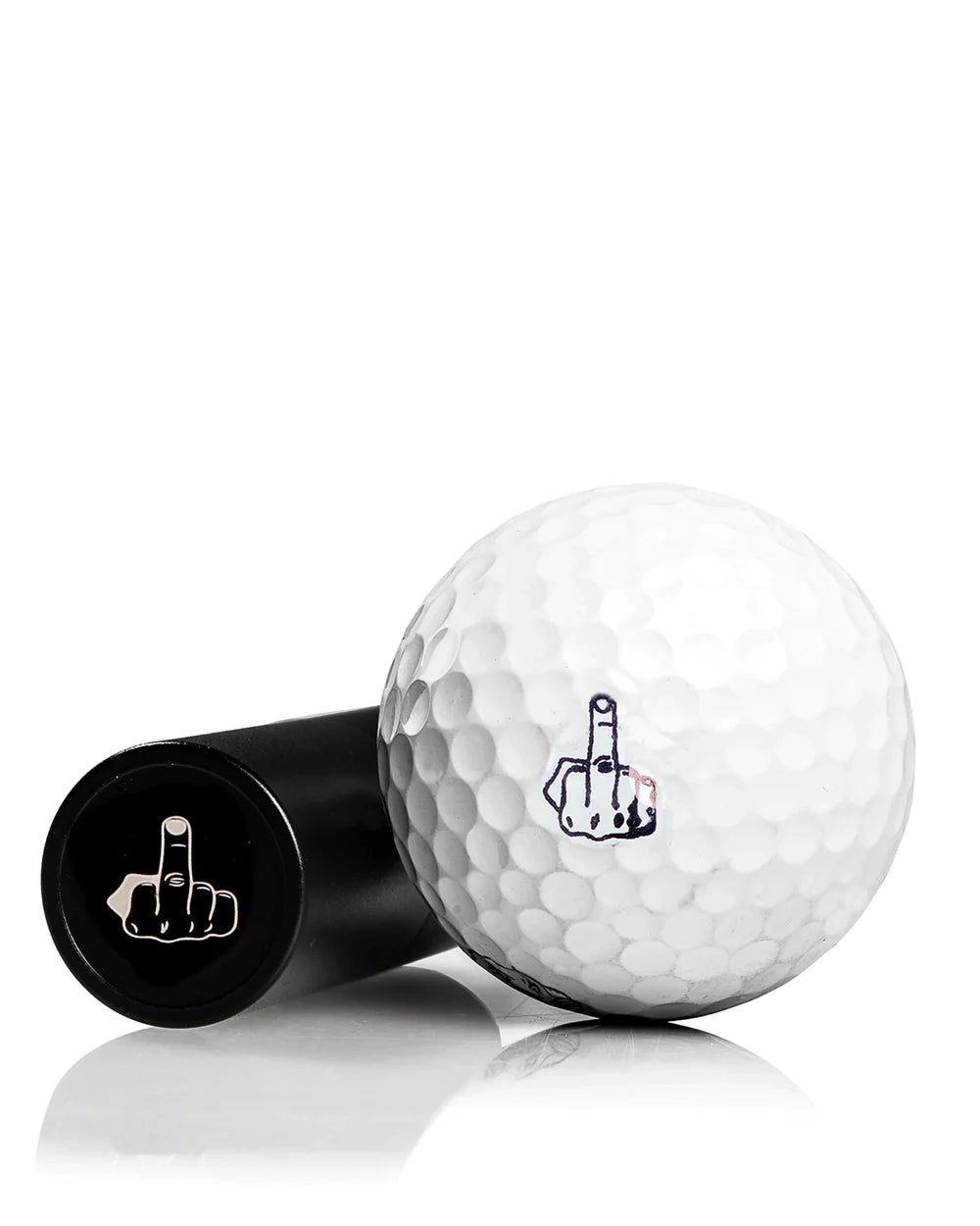 MIDDLE FINGER GOLF BALL STAMP