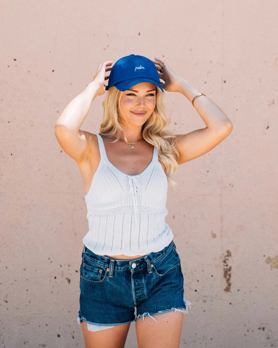 SCRIPT STRAPBACK (LOW-CROWN) - BLUE