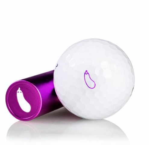 EGGPLANT GOLF BALL STAMP