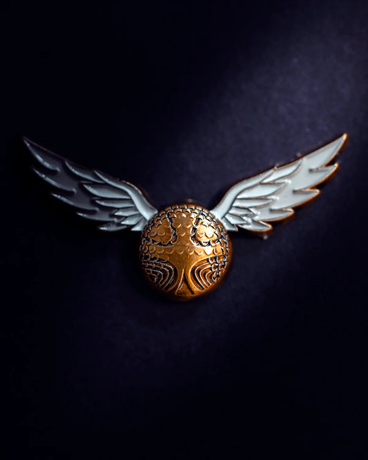 GOLDEN GOLFING SNITCH BALL MARKER