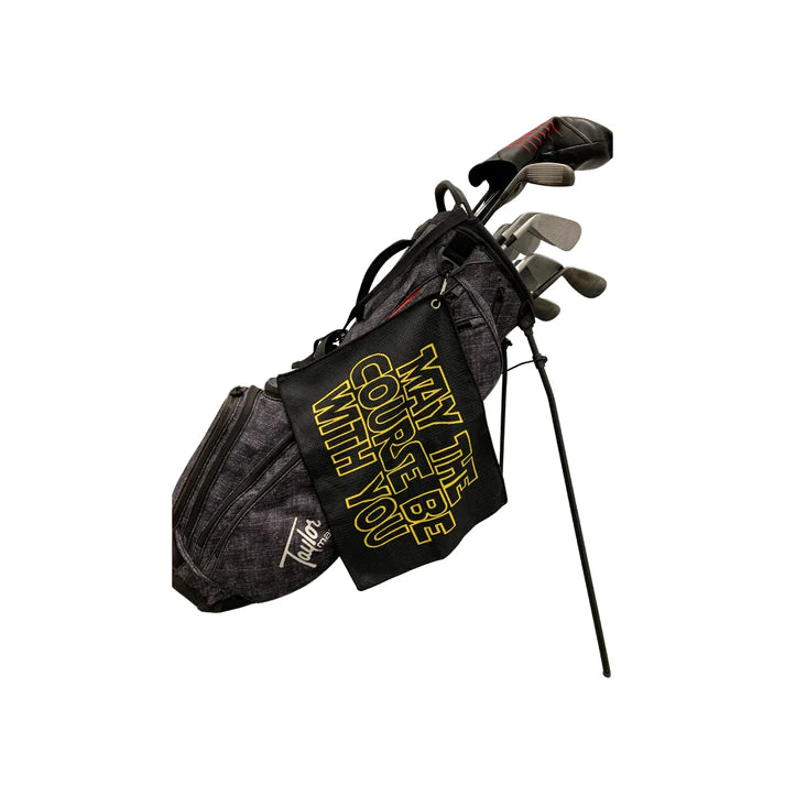 MAY THE COURSE BE WITH YOU GOLF TOWEL