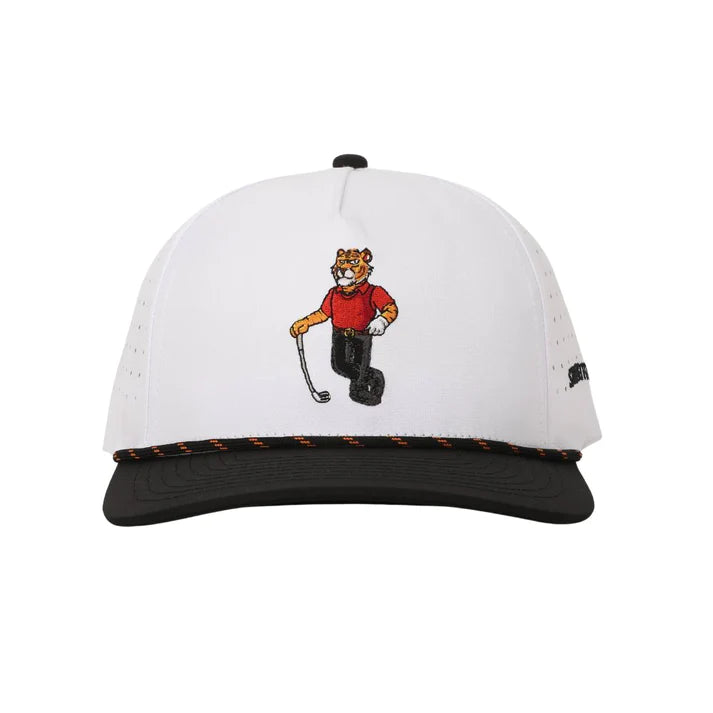TIGER BLACK GOLF ROPE HAT