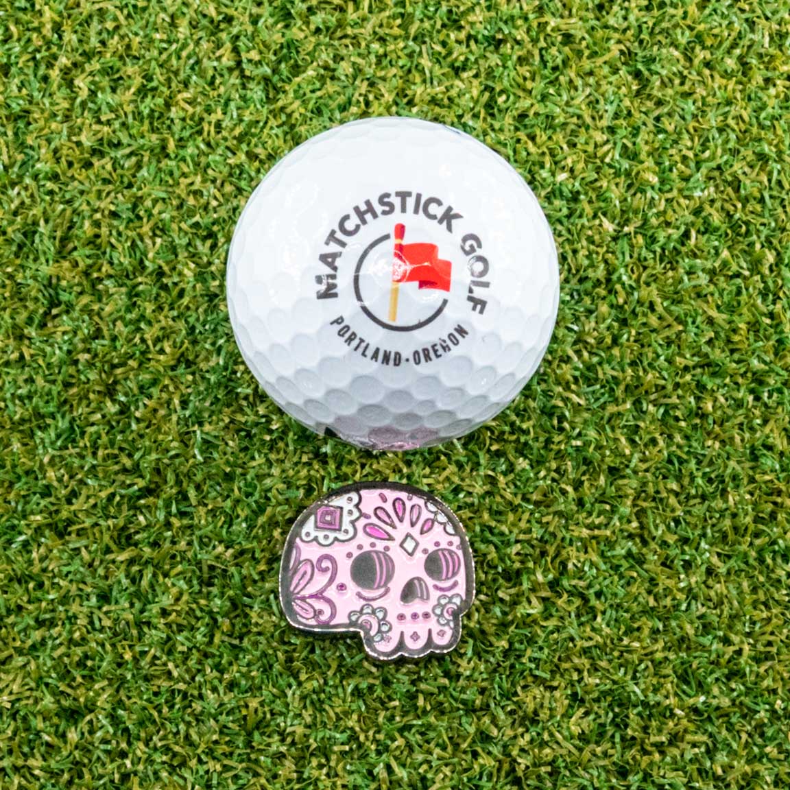DANA SUCKS SKULL GOLF BALL MARKER