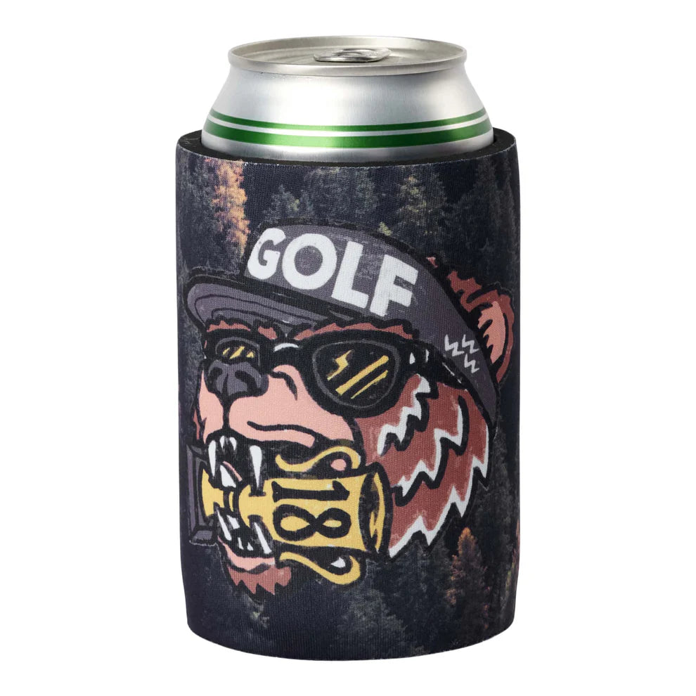 GOLDEN BEAR BEER KOOZIE