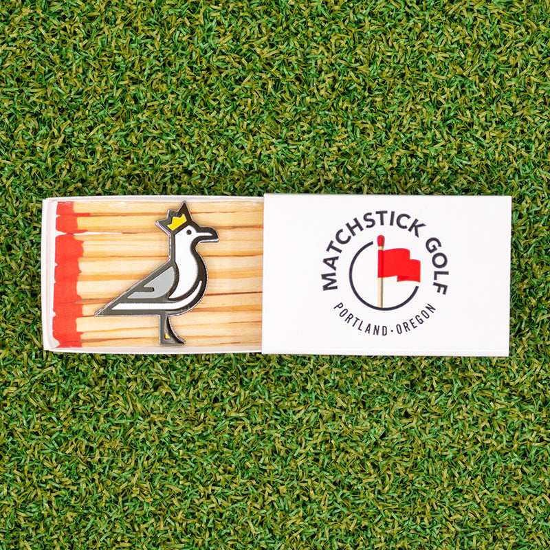 MATCHSTICK X MANZANITA LINKS KING SEVE GOLF BALL MARKER