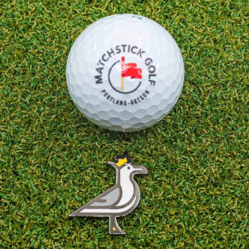 MATCHSTICK X MANZANITA LINKS KING SEVE GOLF BALL MARKER
