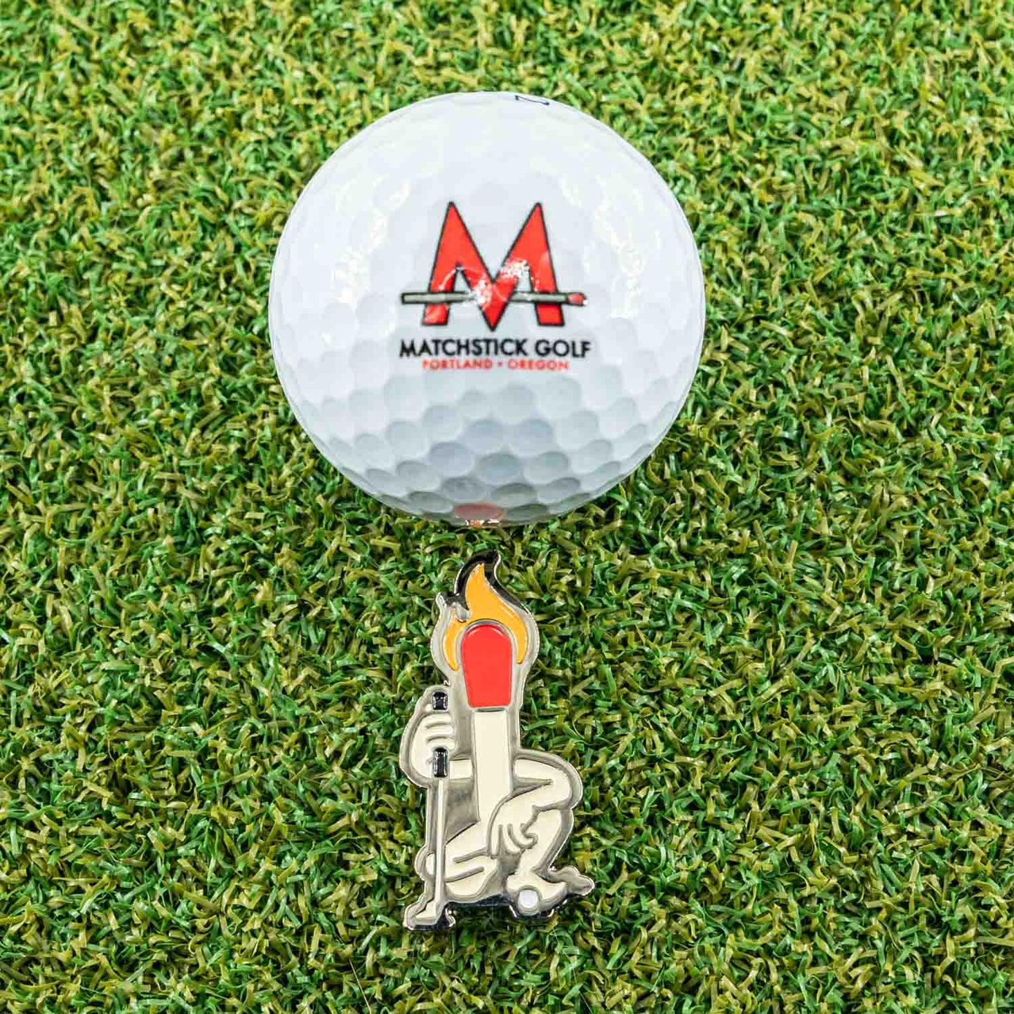 MATCHSTICK MAN GOLF BALL MARKER