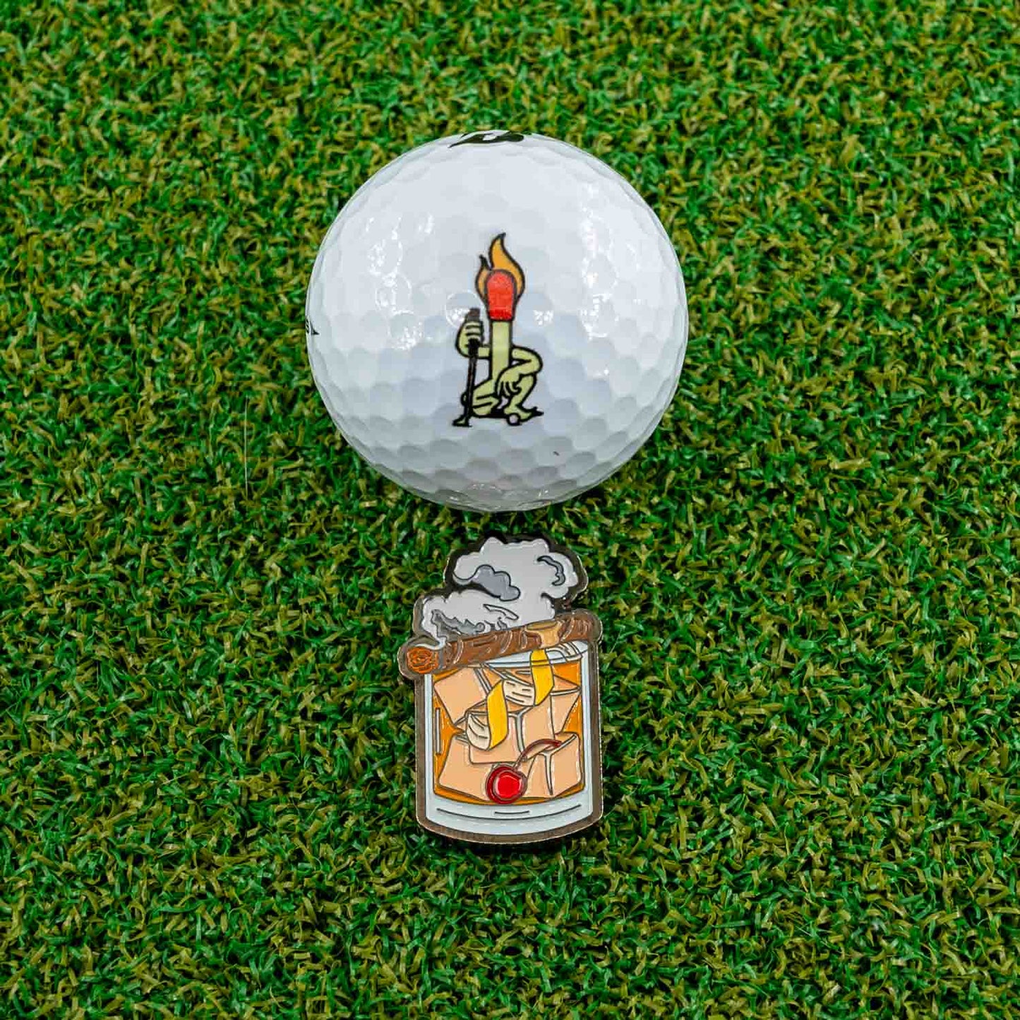 OLD FASHIONED GOLFBOLLMARKÖR