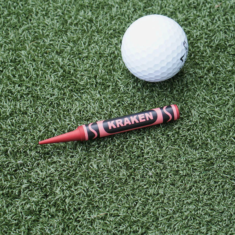 RED BIRDIE CRAYON DIVOT TOOL