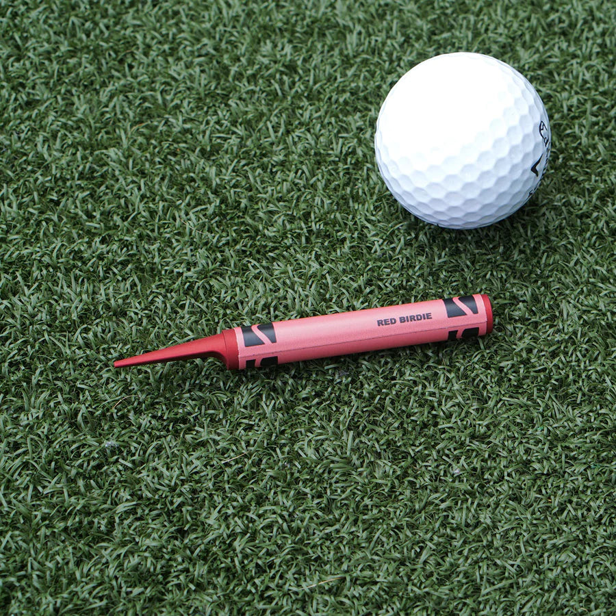 RED BIRDIE CRAYON DIVOT TOOL