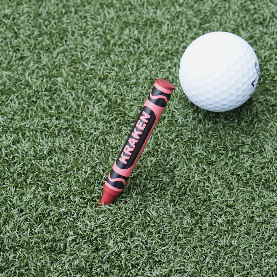 RED BIRDIE CRAYON DIVOT TOOL