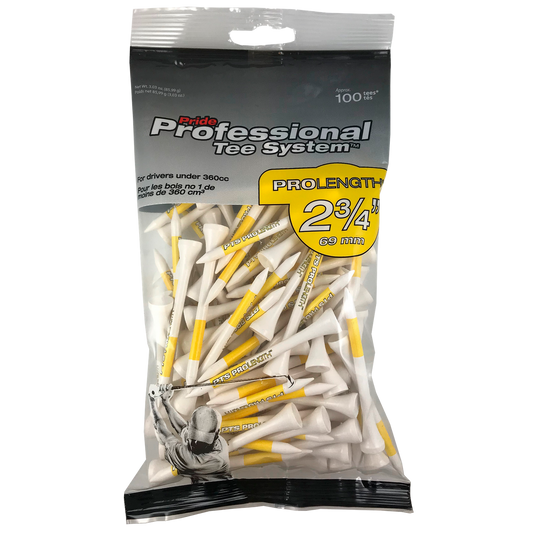 PRIDE PTS YELLOW - 69mm (2 3/4) 100-pack