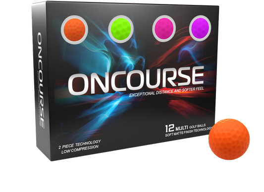 ONCOURSE MULTI MATTE COLORS GOLF BALLS