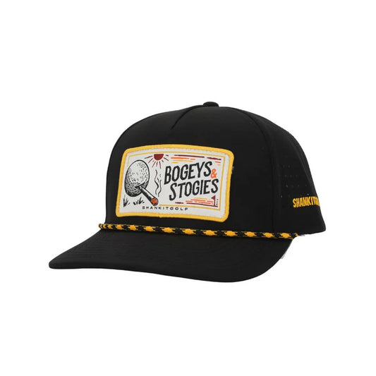 BOGEYS & STOGIES BLACK GOLF CAP
